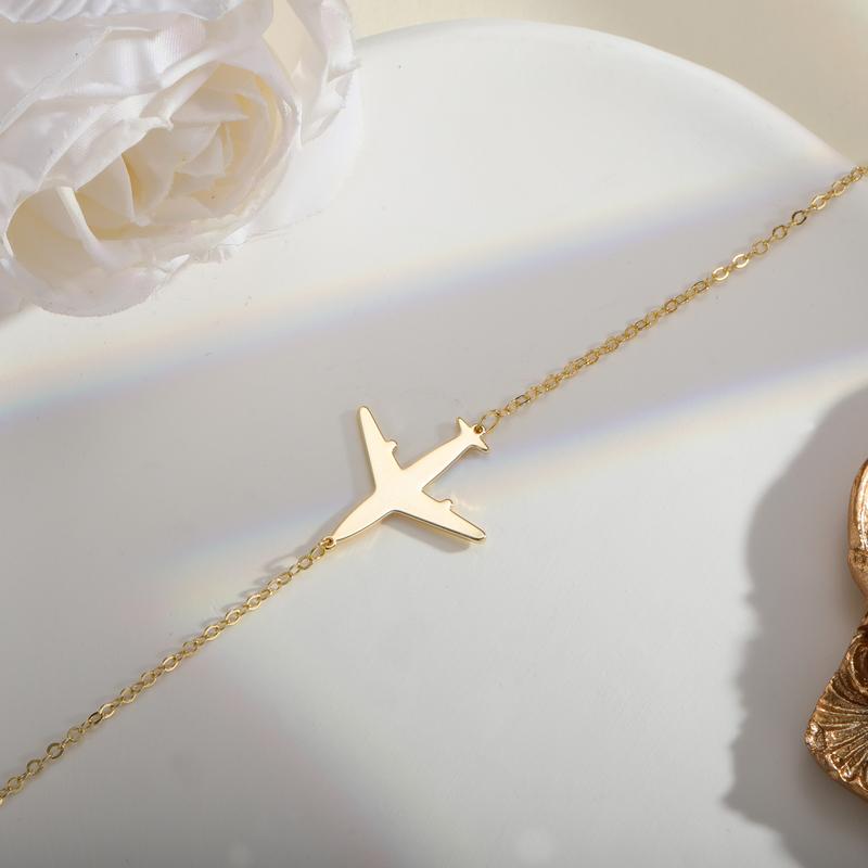 Dainty Airplane Necklace