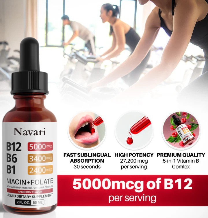 Vitamin B12 Raspberry Liquid Drops (60mL)