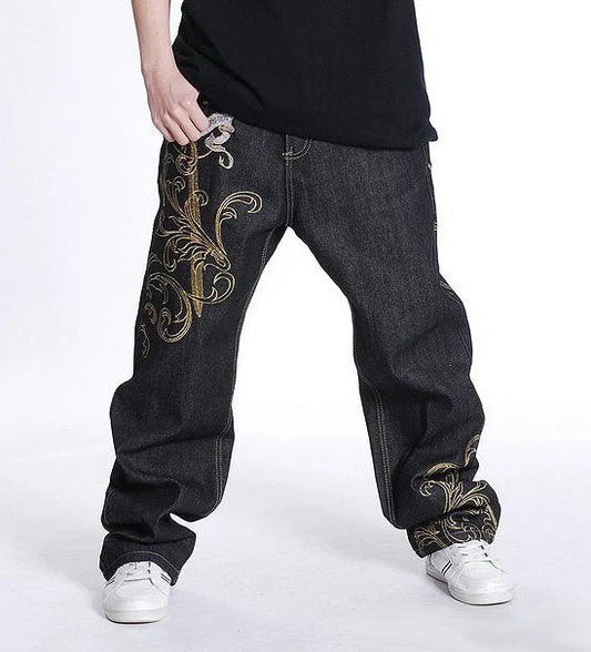 Unisex Gold Wings Jeans