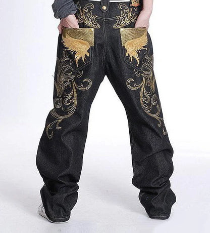 Unisex Gold Wings Jeans