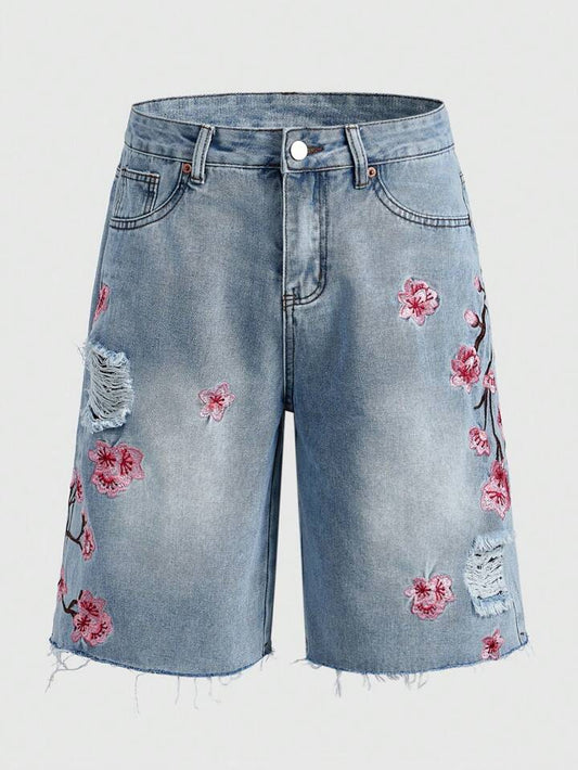 UNISEX BLOSSOM JORTS