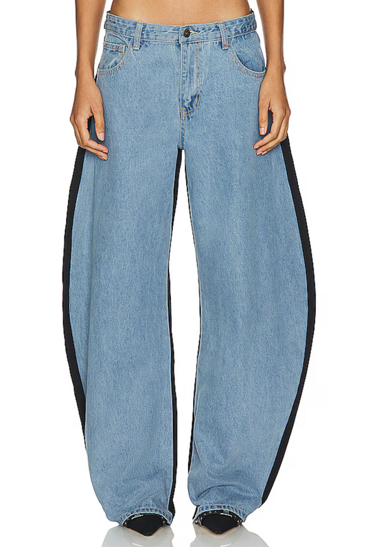 Two-Tone Denim Jean