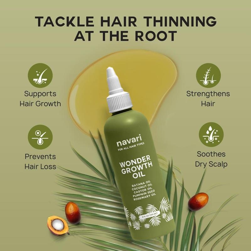 Pure Batana + Castor Oil Hair Growth Solution (120 mL)